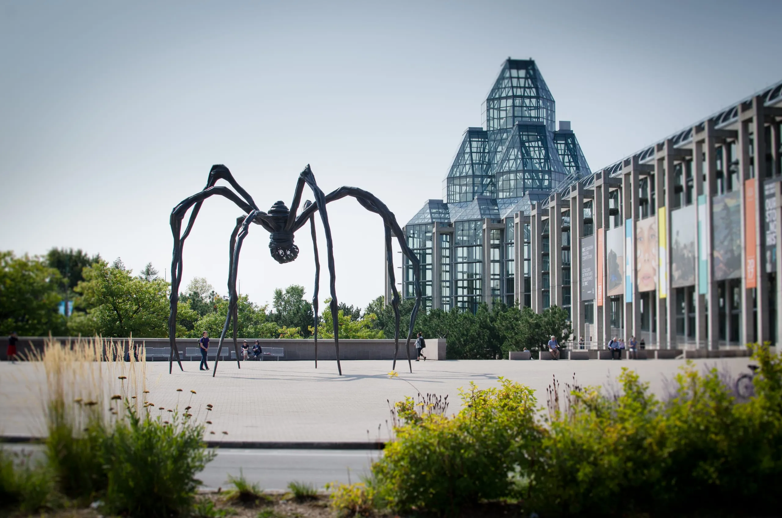 Louise Bourgeois's giant bronze spider 'Maman' outside the National Gallery of Canada, Ottawa